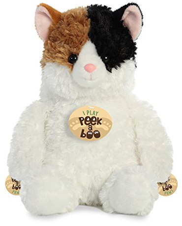 Aurora Peek A Boo- Elephant Plush, Grey
