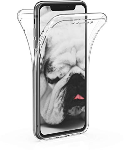 kwmobile Schutzhülle kompatibel mit Apple iPhone XR - Hülle Silikon Komplettschutz - Handy Cover Case Transparent
