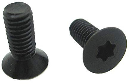 RTing M6 x 15 mm flacher Torx-Kopf-Maschinenschraube, legierter Stahl, Torx-Schrauben als Ersatz für Hartmetall-Einsatz, 10 Stück