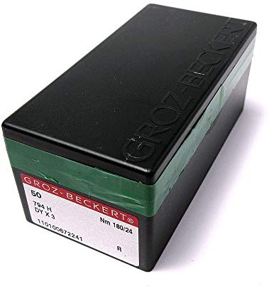 Groz-Beckert 794H 7X3 Dyx3 Nadeln für Nähmaschine, Nähmaschinennadeln für dicke Stoffe, Singer Juki extra schwere Nähmaschinen, 50 Stück