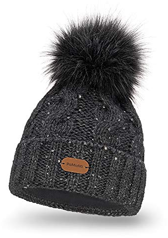 Bocaps Super Stylische Damen Pudelmütze (Grau)