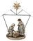 Gilde Krippe Heilige Familie, 9x23x16cm, aus Poly, Champagner-Gold-Silber, 1 Stück