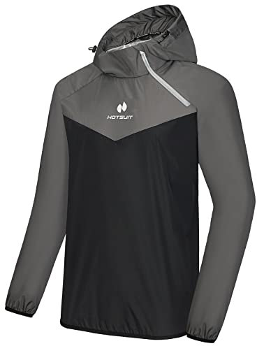HOTSUIT Schwitzjacke Herren Sauna Trainingsjacke Sportjacke Fitness Schwitzjacke - Nano-Silver V2.0