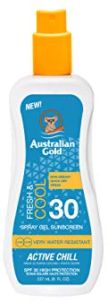 Australian Gold Sunscreen Spf30 X-treme Sport Spray Gel Active 237 Ml, Blanco