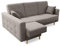 Robin Hilton Ecksofa mit Schlaffunktion Bettkasten 2 Kissen Sofa L-Form Schlafsofa Freistehende Eckcouch Schlafcouch Wohnzimmermöbel Wohnlandschaft Hellgrau