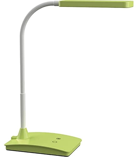 MAUL LED-Tischleuchte MAULpearly colour vario, dimmbar – leistungsstarke Büro Arbeitsplatzleuchte – Schreibtischlampe mit 3000-6500K Farbtemperatur – lime