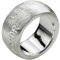 SILBERMOOS Damen Partner Ring Bandring massiv Gravur Liebe Love Amor Amore gebürstet 925 Sterling Silber, Größe:62