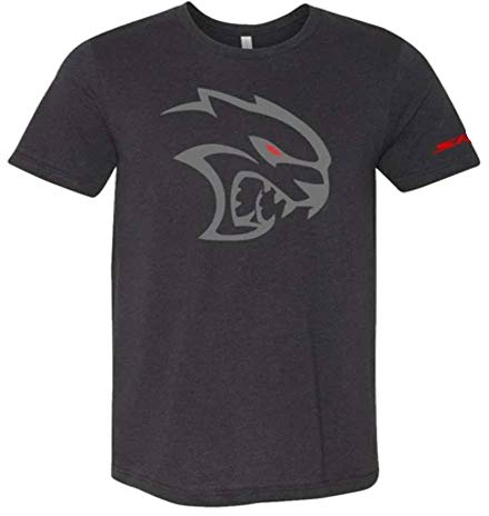 Dodge SRT Hellcat Red Eye Triblend T-Shirt für Herren, Heather Black, 3X-Groß