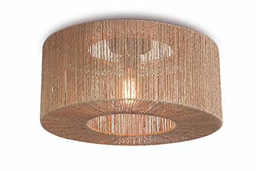 Good&Mojo Deckenlampe Iguazu Jute rund Diam.50x22cm naturel S