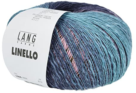 Lang Yarns - Linello Fb. 56 hellblau ocker rosa 100 g
