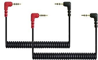 Alphatec Ersatz gewickelt SC7 Kabel 3,5 mm TRRS zu TRS - Mikrofon/Audio/Lavalier zu Smartphone Draht für RODE VideoMicro VideoMic Go BOYA 80cm 2 Stück