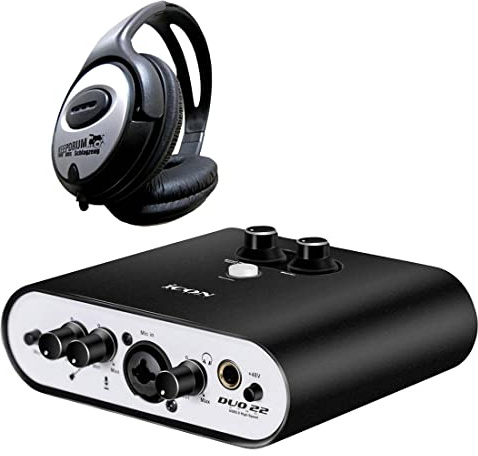 iCON Duo22 Dyna USB-Audio-Interface + keepdrum Kopfhörer