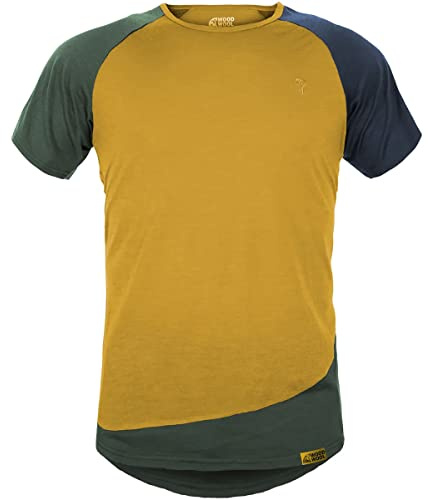 Grüezi-Bag Herren Mr. Kirk WoodWool T-Shirt, daisy daze yellow, XXL