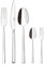 Sambonet Rock 52562-G6 - Set di Posate da Tavola monoblocco in acciaio inox 18/10, per 6 persone, 30 pezzi: 6 forchette, 6 cucchiai, 6 coltelli, 6 cucchiaini da tè, 6 forchette dolce