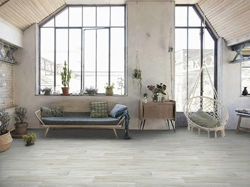 PVC Bodenbelag Vinylboden in sanfter Holz Optik, Zuschnitt (5m breit, 4,5m lang)