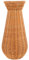 EXCEART Blumenvase Aus Korbgeflecht Geflochtene Vase Aus Künstlichem Rattan Hohe Bodenvase Rustikaler Blumenarrangementhalter Für Zuhause Büro Hochzeit Urlaub Bauernhaus-