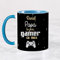 Wanapix | Tasse Personnalisée Fête des Pères | Tasse à Café Personnalisable | Céramique Mug Fete des Pères | cadeaux papa | Va au micro-ondes | Bleu Ciel - Papa & Gamer