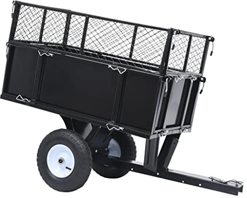 SKM 92449 Remorque basculante pour tondeuse à gazon Charge 150 kg Poids : 29 kg