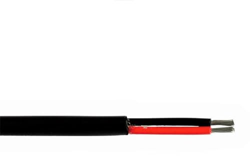 Kabel verzinnt 2 x 2,5 mm², schwarz, flexibel