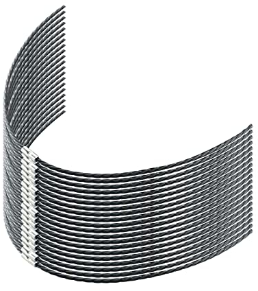 QENETY Bosch F016800431 Trimmer Line, 3.5mm x 37cm Round Strimmer Line Grass Trimmer Line, Replacement Trimmer Line for AFS 23 to 37 Brush Cutter (20PCS)
