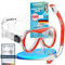 Das Neue KAIMANA® SeaExplorer Schnorchelset Kinder + Tragetasche, Taucherbrille mit Schnorchel, Taucherbrille Kinder, Alternative zur Schnorchelmaske Kinder, Taucherbrille mit Stoffband/Silikonband