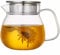 TAMUME Teiera in vetro con coperchio in acciaio inox, 500 ml