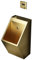 CCKUHN Urinal aus Edelstahl 304, goldenes wandmontiertes Urinal mit automatischer Spülung, mit hocheffizientem Sensorventil, Standtoilette für Herren, geeignet für Hotels, Einkaufszentren