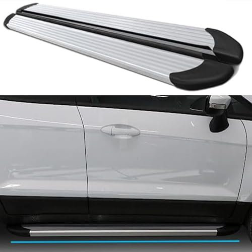 Jupes latérales Voiture pour Ford Transit Custom 2012 2013 2014 2015 2016 2017 2018 2019, Voiture Jupe Latérale Marchepieds Latéraux de Voiture,Anti-Collision Voiture Jupes Latérales Accessoires