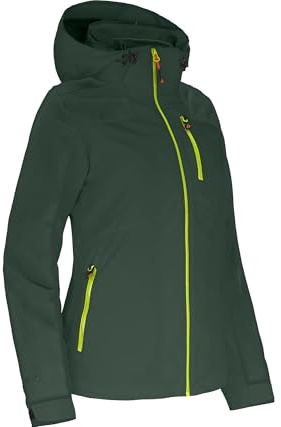 Bergson KURRIKA | Damen Regenjacke, Netzfutter, 20000 mm Wassersäule, Sycamore/Lime Punch [2625], 36 - Damen