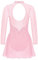iiniim Vestito da Ballerina Bambina Tuta da Ginnastica Artistica Pattinaggio Artistico Maniche Lunghe Body Leotard Abito da Ballo Dancewear Rosa 9-10 Anni