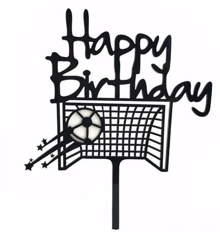 Football Cake Toppers, Football Birthday Decorations Soccer Sports Cake Topper Happy Birthday Cake Decorations for Boys Men Fans Birthday Anniversary Party Supplies