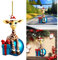 Süße Giraffe mit Ball Christbaumschmuck, Giraffen-Ornament Weihnachtsdeko für Baum, Weihnachts- und Neujahrsfeiertags-Andenken-Geschenk, Christbaumschmuck für Kinder