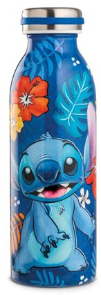 Egan Stitch Wasserflasche – 500 ml Edelstahl, für heiße und kalte Getränke, auslaufsicher, umweltfreundlich, für Kinder und Erwachsene (blau)