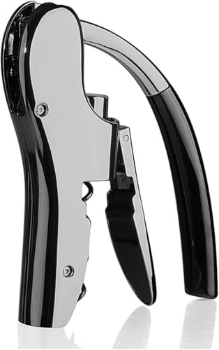 MISTPURE Wine Opener Wine Corkscrew Compact Vertical Corkscrew Portable Wine Screwdriver Tool Household Cork Wine Corkscrew (Black) Best wine openers