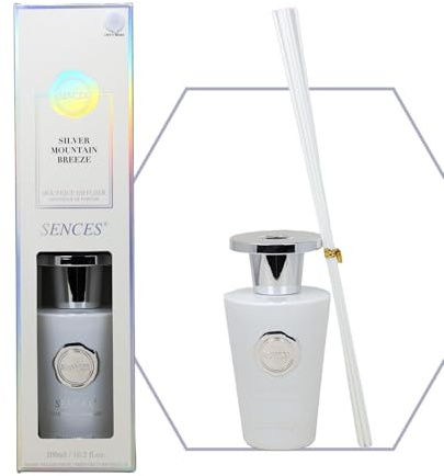 Baltus Reed Diffuser 300ml Silver Mountain Breeze Air Freshner Room Scents Aroma