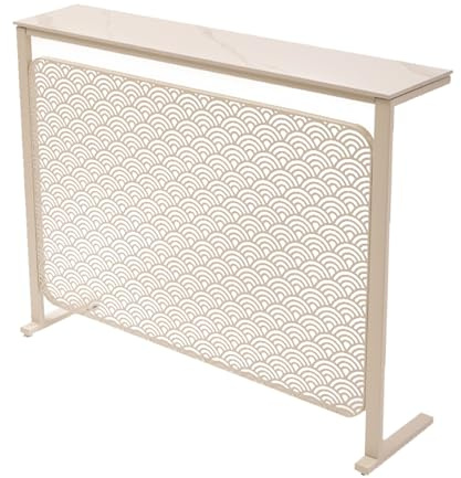 WUXTOKV Tablette Radiateur en Fonte, Cache Radiateur Ajustable, Respirant sur Quatre Côtés, Facile À Monter, Multifonction(White)