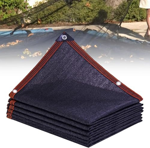 Copertura rettangolare per piscine a maglia fine, 4 x 8 m, mantiene le foglie fuori, protezione invernale durevole per piscine fuori terra