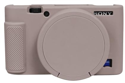 Easy Hood Funda de Silicona Suave para Sony RX100 VII/Vi,Tiffany Gris | con Cubierta de Lente Extraíble,Antiarañazos,Ligera