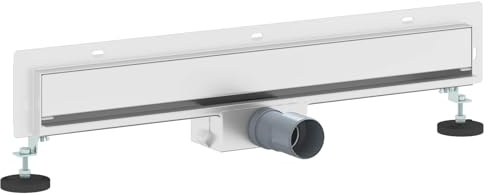 vidaXL Wandmontierter Duschablauf Silber 60 cm Edelstahl 304, Badezimmer, rechteckig, modern, Wandmontage, elegantes Design, effiziente Organisation, platzsparende Lösungen, vielseitige Lagerung