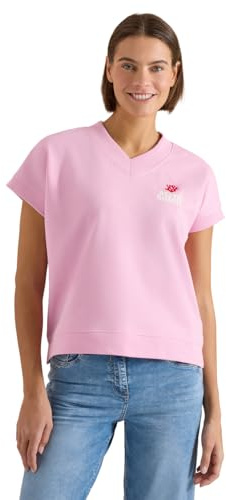 Cecil Damen Kurzarm Sweatshirt mit Backprint