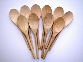Be Creative Wooden Craft Spoons for Kids Easy to Decorate Pack of 10