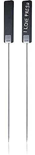 Blomus Pflanzenstecker Set 2 Pflanzenstecker Planta, silber, 20 x 20 x 20 cm