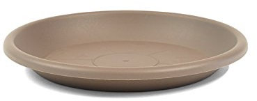 Megaplastic Pflanzkübel-Untersetzer Round für Pflanzkübel Campana/Cylinder (58 cm, Taupe)