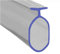 Soft Flexible Rubber Bubble Shower Seal | for Bi Folding Doors | Fits Into a 5mm Channel | BIF038 (1 Metre)