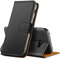 Anjoo Hülle Kompatibel für Samsung Galaxy A5 2017, Handyhülle Tasche Premium Leder Flip Wallet Case Kompatibel für Galaxy A5 2017 [Standfunktion/Kartenfächern/Magnetic Closure Snap], Schwarz