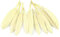 10 Indianerfedern ca. 10-15cm (ivory/elfenbein 810) // Dekofedern Bastelfedern Masken Federn Schmuckfedern Vogelfedern