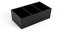 SWEET HOME Portabustine Zucchero e Tè in Plastica Nera 3 Scomparti cod.BR01540LU cm 16x9x5,5h by Varotto & Co.
