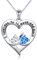 Flyow 925 Sterling Silber Schmuck Graviert I Love You to the Moon and Back Unendlichkeits Zirkonia Herz Halskette, 18 Inches Silver Box Kette (Doppeltes Herz)