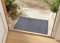 Hanse Home Waschbare In- & Outdoor Fußmatte Uni einfarbig Fußabtreter Schmutzfangmatte Türmatte Schmutzfänger Eingangsteppich Anti-Rutsch Größen, 40x60 cm, Grau
