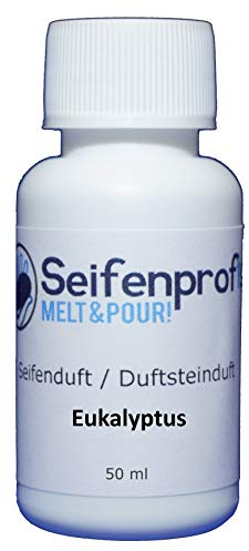Seifenprofis 50 ml Seifenduft (Eukalyptus) Duftöl zur Seifenherstellung 100% vegan biologisch Badebomben Kerzenduft Raumduft Seifengießen